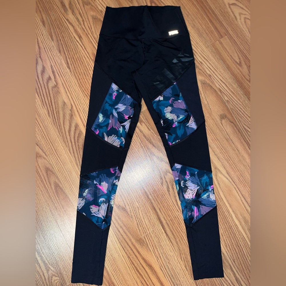 Floral/Mesh Patterned Leggings